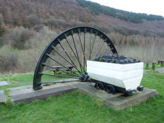 Cwmcarn Colliery monument, January 2012